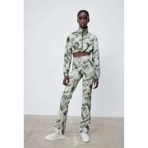 Zara Tie Dye Flare Pants